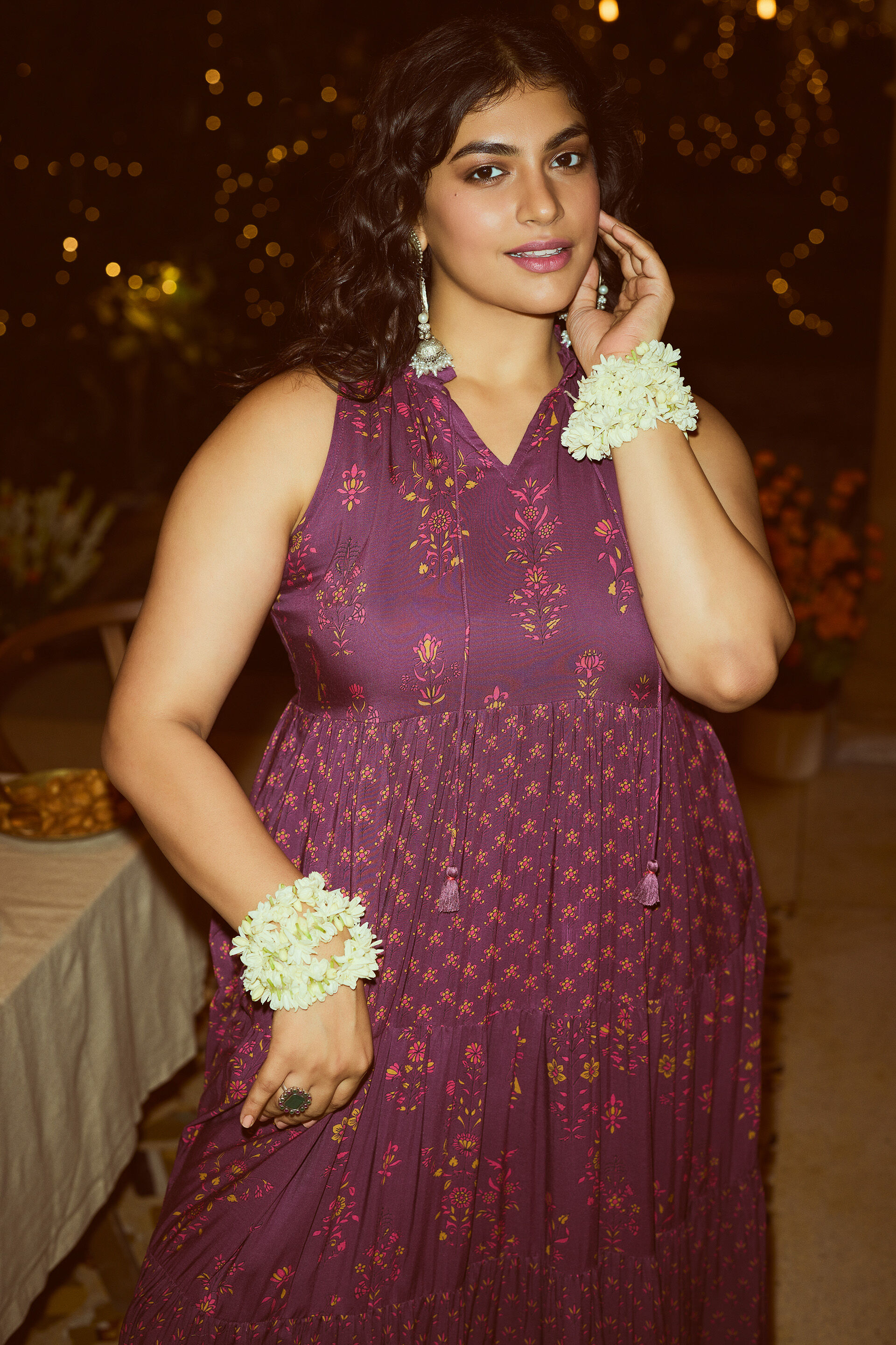 Aashiqana Modal Maxi Gown, Wine, image 2